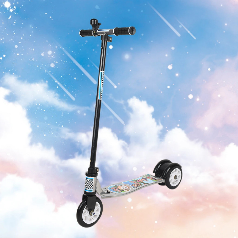 NEXOVA Scooter for Kids Road Runner with Back break , Foldable Scooter, Skate Tricycle(Silver)