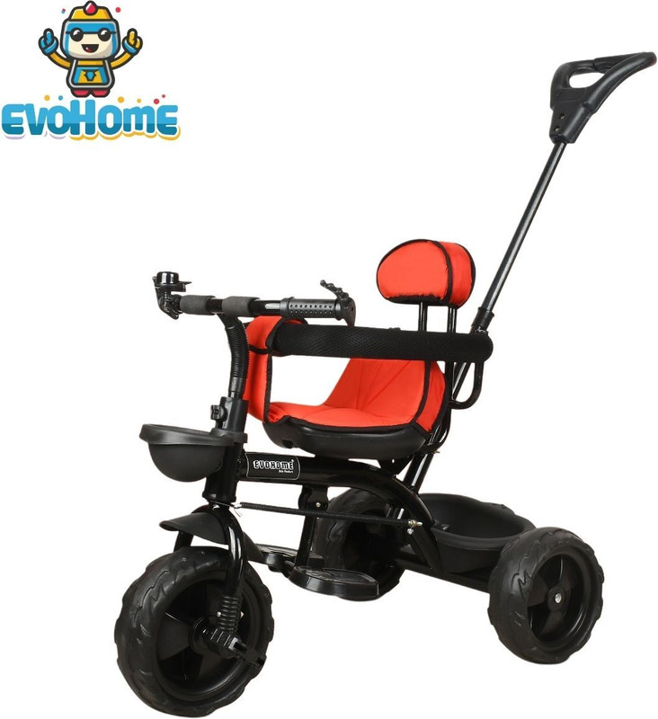 evohome Tricycle with Parental Handle | Bottle holder and Armrest EVO 2001 RED 31 Tricycle(Red, Black)