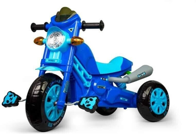 Domios Panda Java Tricycle Ride-on Scooter Blue Tricycle(Blue)
