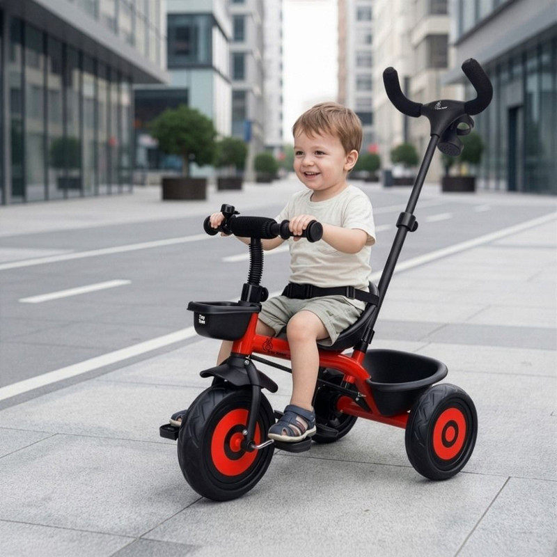 R for Rabbit Tiny Toes T20 Ace Kids with EVA Wheel, Bottle Holder and Storage Basket TCTT20ALB1 Tricycle(Blue)