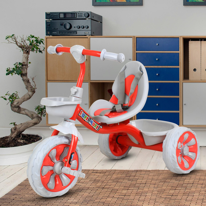 DUGGI MUGGI Rider Tricycle-Safe,Sturdy And Stylish Ride-On Toy For Kids,Ages 1-5 Tricycle New and Best Tricycle for Baby Boy or Baby Girl Tricycle(Red)