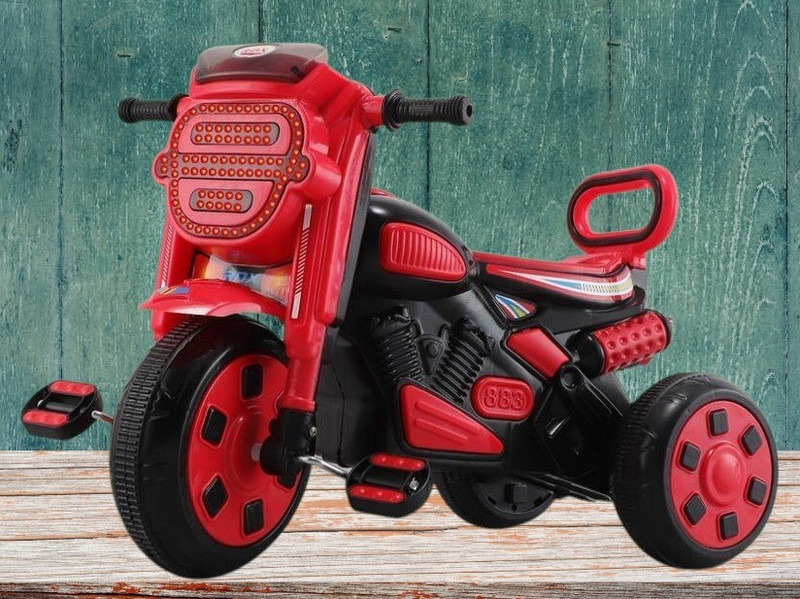 DUGGI MUGGI Child For Bike|Music Horn|Multicolour Lights|Cycle for 3-6 Years Boy & Girl SEFTY RDX BIKE PVC BODY WITH NEW COLOUR COMBINATION Tricycle(Red)