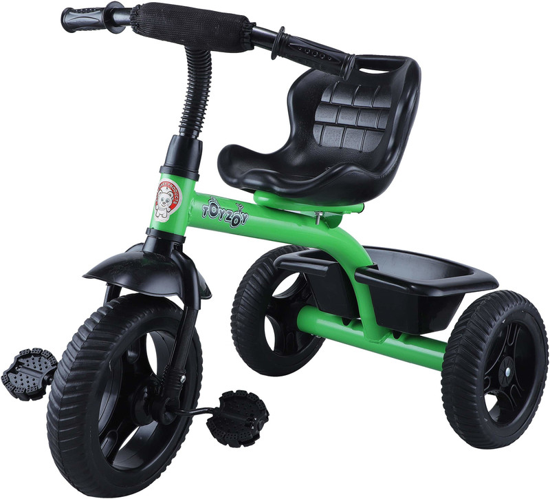 Maanit New Tricycle with Storage Basket for Kids|Boys|Girls Age Group 2 to 5 Years Tricycle_561 Tricycle(Green, Black)