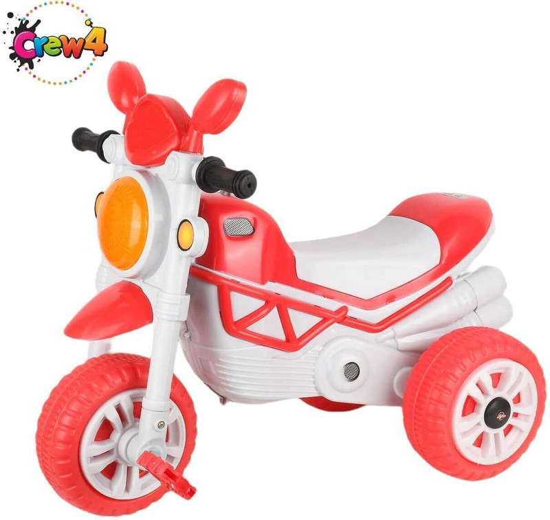 CREW4 Bullet Tricycle For Baby Ride-on with Lights and for Ages (1-5 years) RED BULLET-3006 Tricycle(Red, Grey)