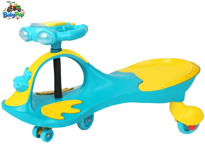 BABYPOP Ride-on with Frog Face | Lights and Sounds DVPOT-13B Tricycle(Green, Yellow)