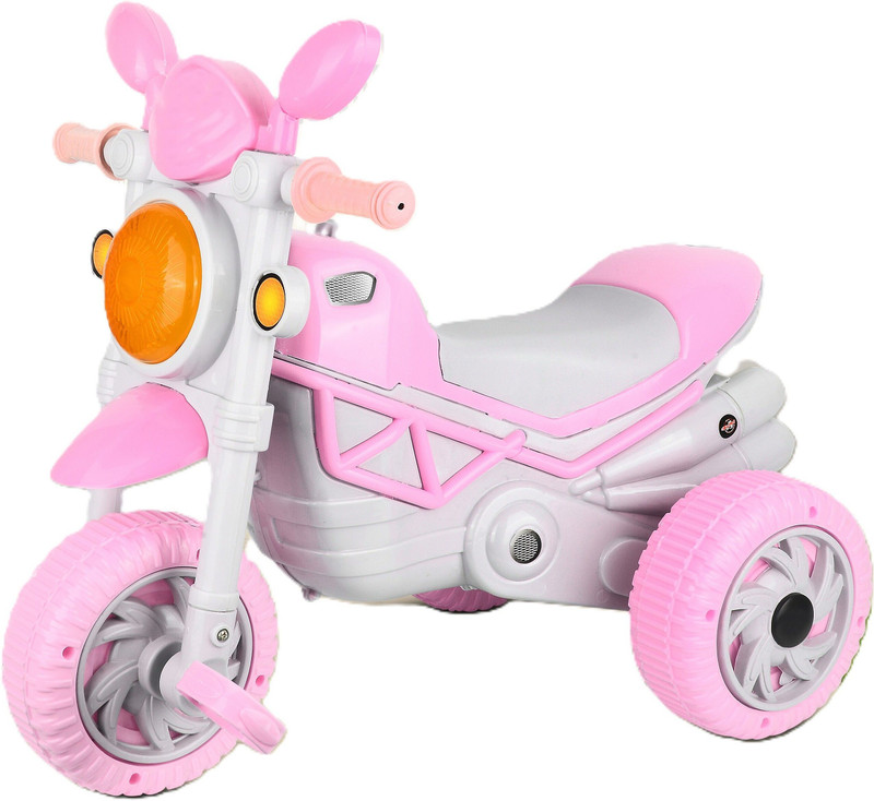 flammable Bullet Tricycle Ride-on with Lights and for kids OF3 BULLET TRICYCLE Tricycle(Pink)