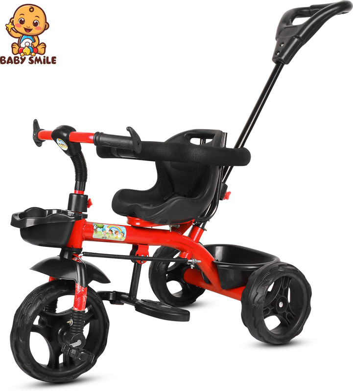 Baby Smile TRICYCLE FOR BABY KIDS FOR GIRL OR BOY Best for age 1,2,3,4,5 year kids Tricycle DVPOT-13B Tricycle(Black)
