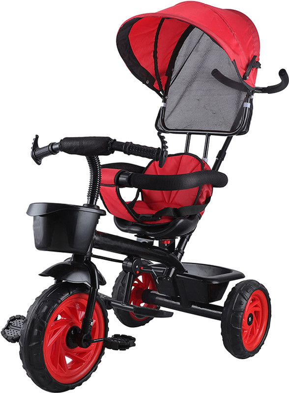 JoyRide Tricycoo 4.1 Kid's Tricycle, Push Tricycle, Toddler Trike, 4 Stages (Blue) Tricycle(Blue)