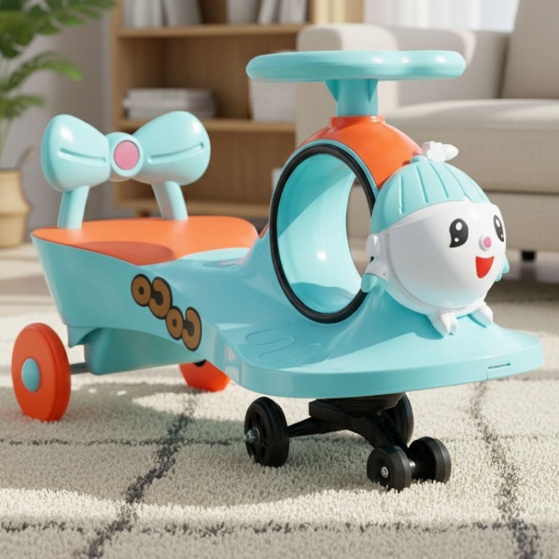 CLEVER FOX Rideons & Wagons Ride-On Tricycle for Kids 2+ Years Boys & Girls Coco_GR Tricycle(Blue, Orange)