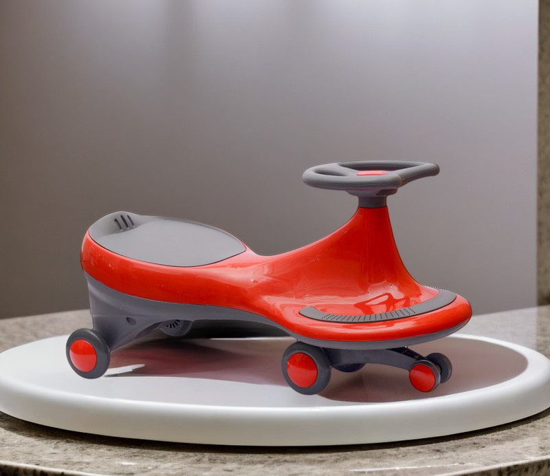 Pandaoriginals Premium Plasma Magic Car ISI Certified High Quality per International Standards Red Tricycle(Red, Black)
