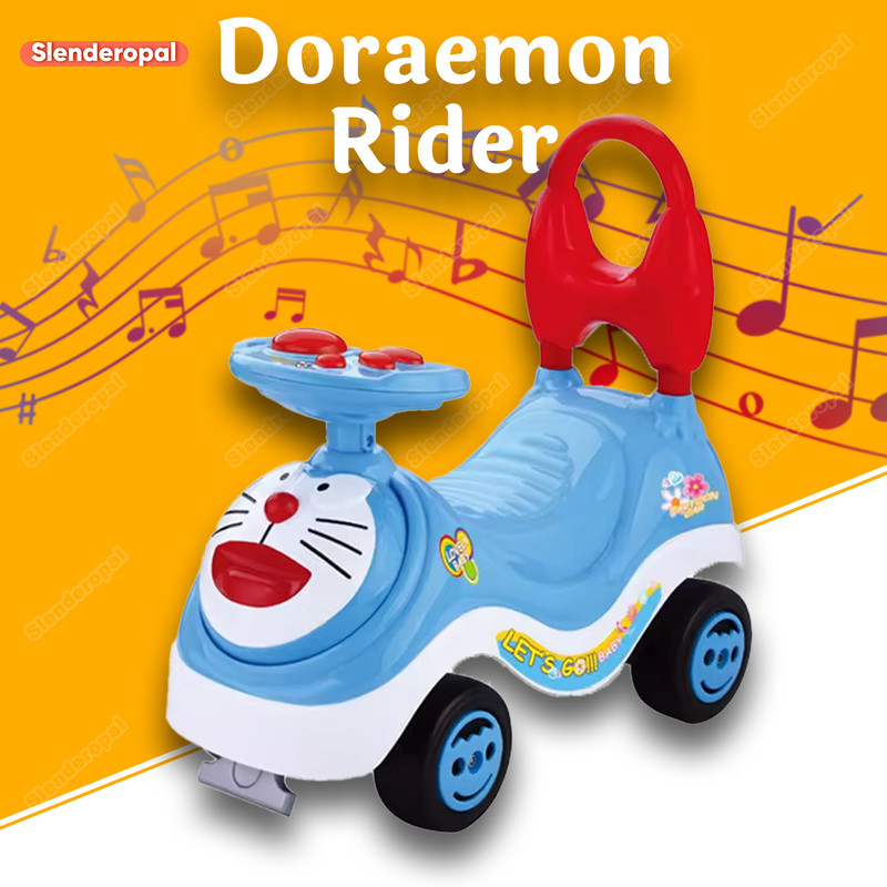 slenderopal Doraemon rider toy Doremon Cartoon Ride On Bike for Babies Push Rider with Music Girls & Boys Tricycle(Blue)