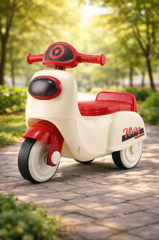 moreyaji Ride On Toy Car for Kids Push Ride Car with Music Horn bike Ride On Toy Car for Kids Push Ride Car with Music Horn Tricycle(Maroon)
