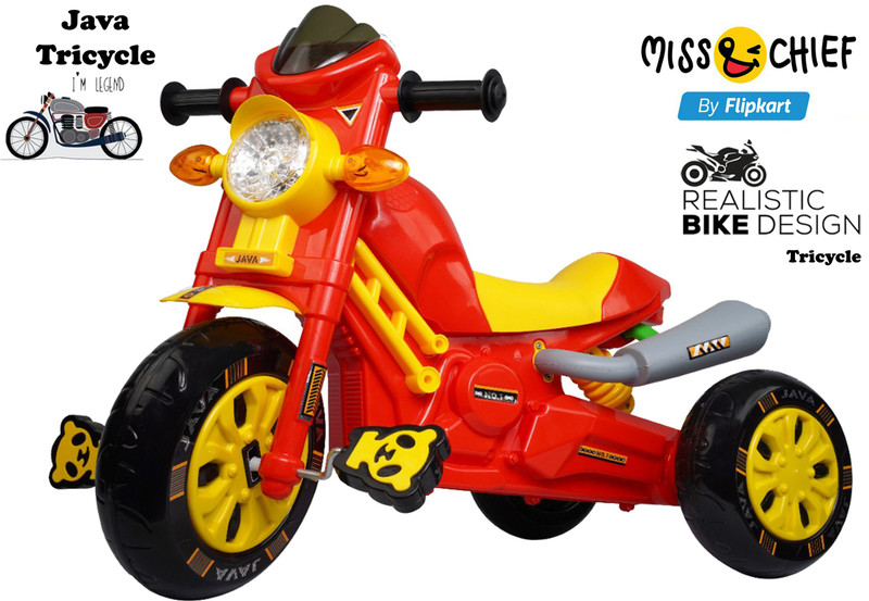 Miss & Chief Stylish Java Pedal Tricycle for kids 3-5years Java Pedal Tricycle for kids Tricycle(Red)