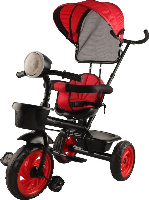 JoyRide Stroller Pro Music And Light Tricycle| For Kids Trike |Tricycle with Canopy for Kids| Boys|Girls Age Group 2 to 5 Years Tricycle(Blue)