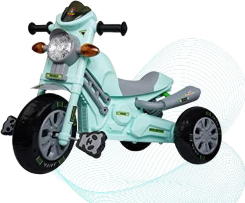 DANDLES JAVA Java Sports Bike Pedal Kids Tricycle with Musical Horn and Lights 3-6 Years Tricycle(Green)