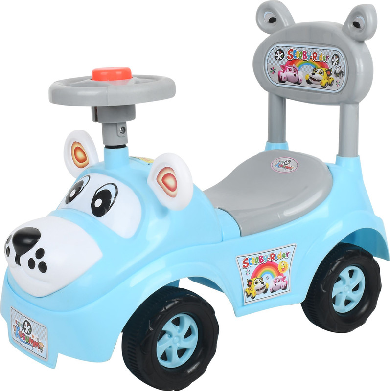SPEEDFOX Ride On Car for Kids | kids car with Backrest | Plastic Ride On Toy (1–3 Years)(Blue)