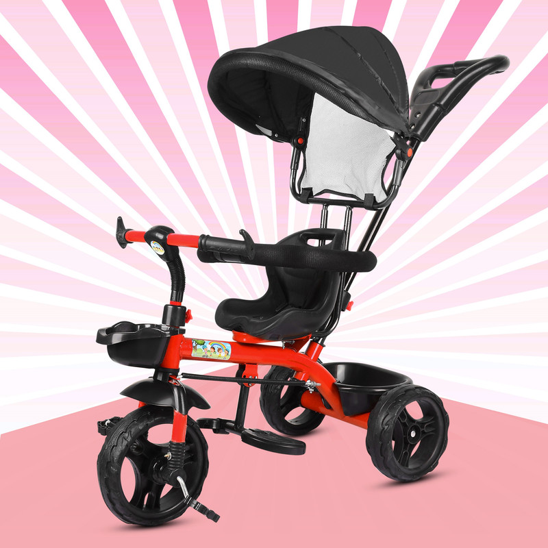 Baby Smile Tricycle with Canopy For Ages (1–5 years) CAT CANOPY BS Tricycle(Blue)