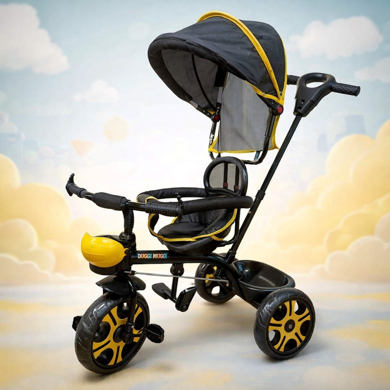 DUGGI MUGGI Tricycle For Kids Trike |with Canopy | Boys|Girls Age Group 2 to 5 Years Tricycle Tricycle(Orange)