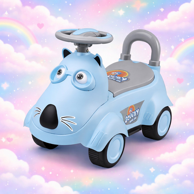 SPEEDFOX tricycle for kids for 2-6 years Kids Manual Ride On Car | kids tricycle with Backrest & Wheels | Ride-On cycle Tricycle(Blue)