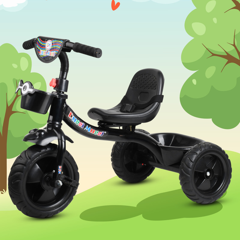 DUGGI MUGGI Smartest and Safest Tricycle with Eva Wheels,Storage Basket,Seat Belt. KIDDO BLUE Tricycle For Age 1-5 Years Kids Cycle Tricycle(Blue)