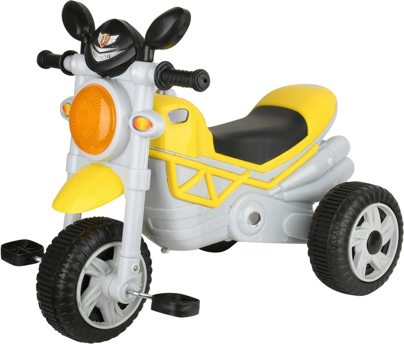 NAYASA kids Tricycle for kids Cycle for Kids Cycle for Baby with Storage Basket YELLOW BULLET-3003 Tricycle(Yellow, Grey)