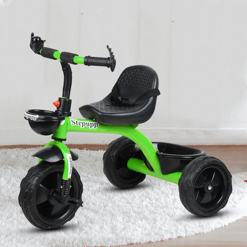 DUGGI MUGGI Sturdy tricycle with storage basket,Rubber Tyre,Comfort Seat with Seat Belt BST01 Tricycle for 1-5 Year Kids Tricycle(Multicolor)