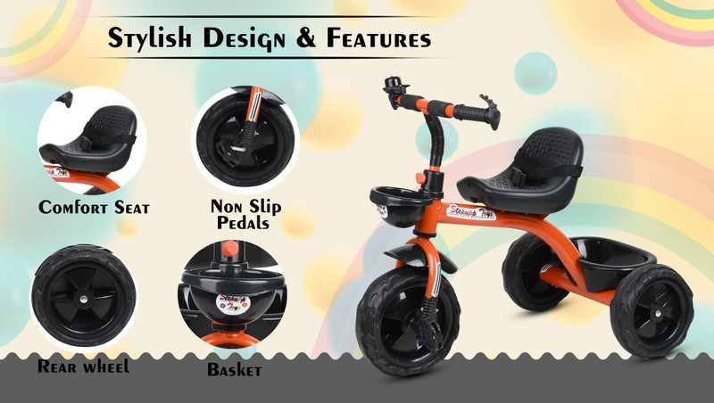 DUGGI MUGGI BST 01 Kids Tricycle For Kids with Best Quality Tricycle(Multicolor)