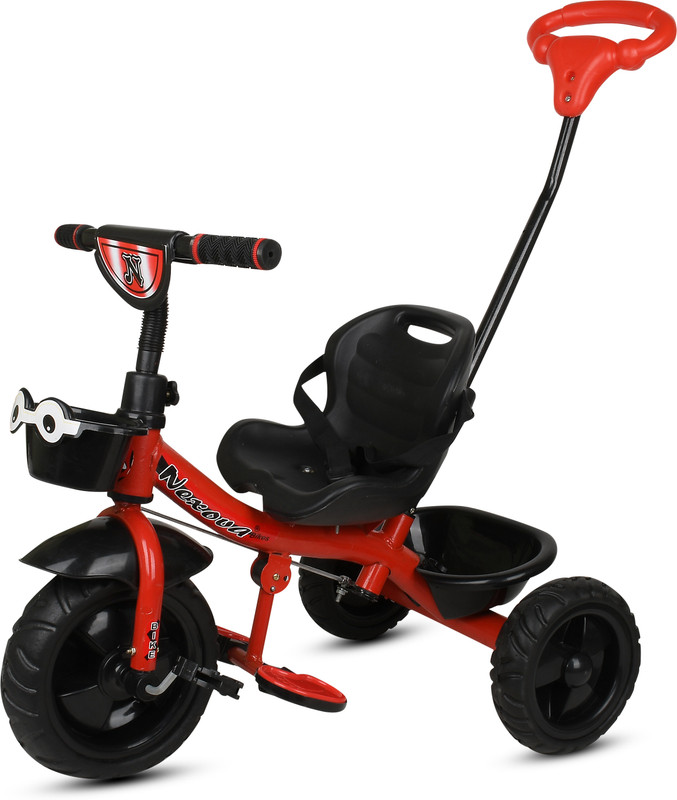 NEXOVA for 1 to 5 Years Kids with Front and Back Basket Tricycle(Red)