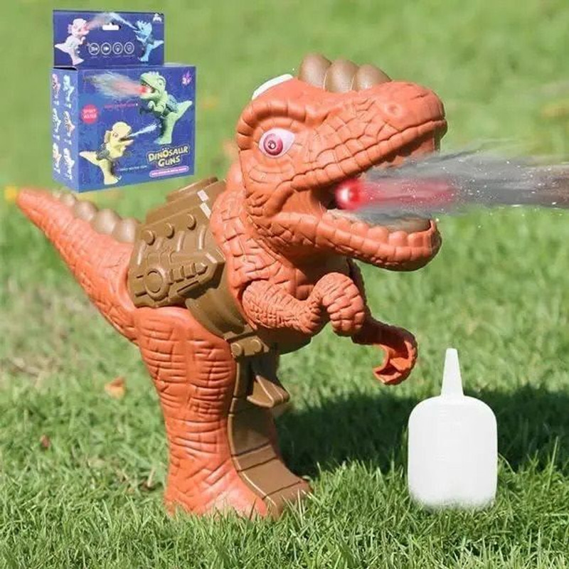 Goyal's Dinosaur Water Spray Gun with Realistic Roaring Sound & Fire Flame Lights Water Gun(Multicolor)