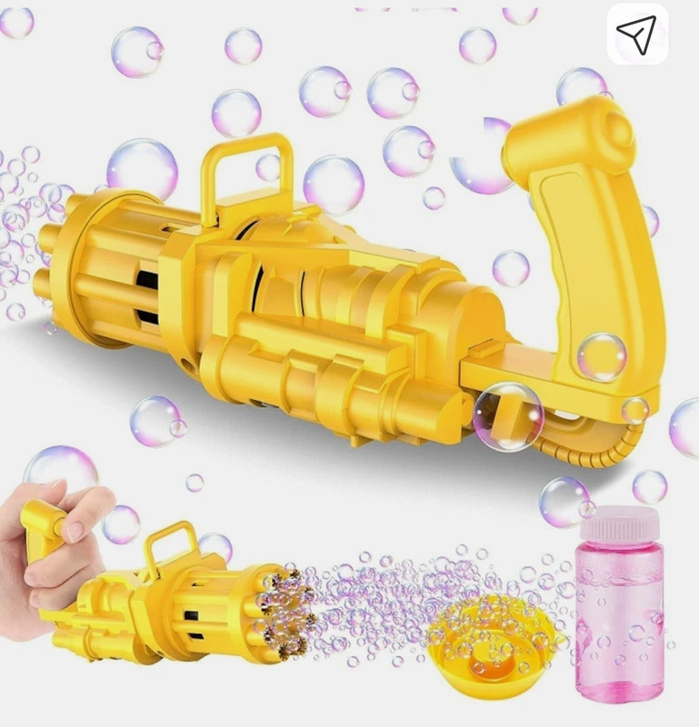 SJVJ Gatling Electric Bubble Gun with 8 hole 009/ Water Gun(Multicolor)
