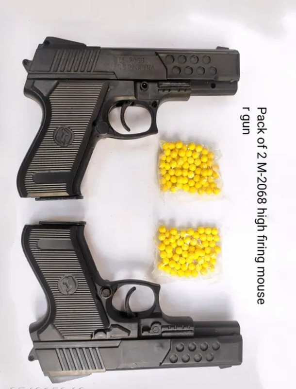 CUBEx Pack of 2 Action toy battle guns for Delhi. Boys with extra 120 bullets Guns & Darts(Black)
