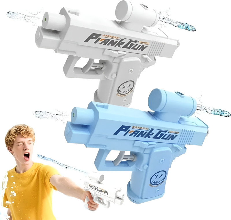 Aapaga Prank Two-Way Double Spray Gun Combo-Holi Adults Fun Party & Office (Pack Of 2) Water Gun(Multicolor)