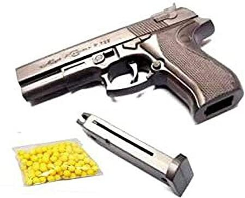 Supperitem Mouser Toy Gun with BB Bullets for Kids Fun, Police Role Guns & Darts(Silver)