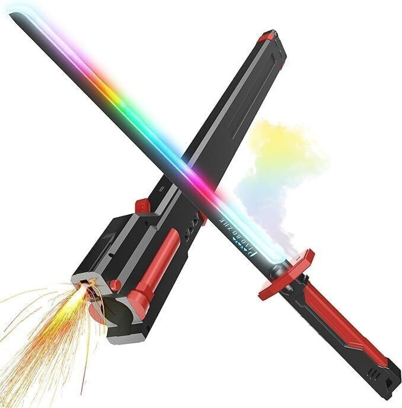 OPINA LED Light Up Katana Sword Toy with Sound, RGB Ninjaa Samurai Sword(Multicolor)