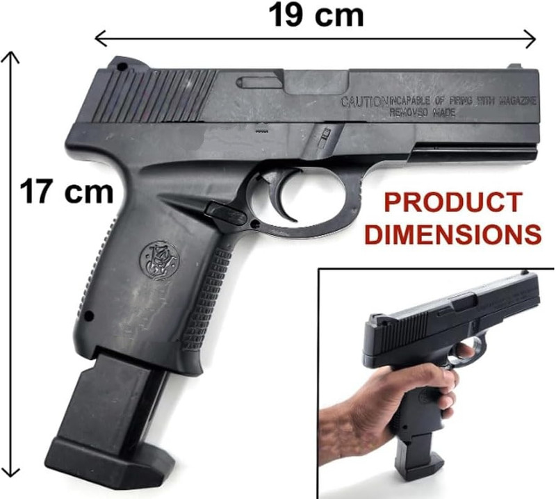YASH Big Uzi action toy replica mouser gun for kids Guns & Darts(Black)