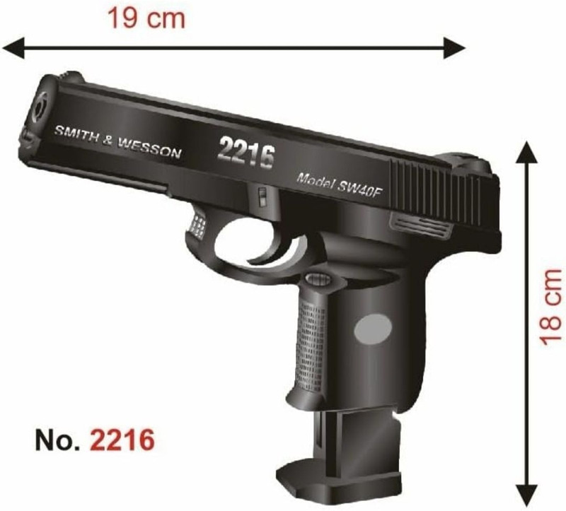 SHIVRAJ 7904 silver coated weapon guns and darts toys for kids Guns & Darts(Black)