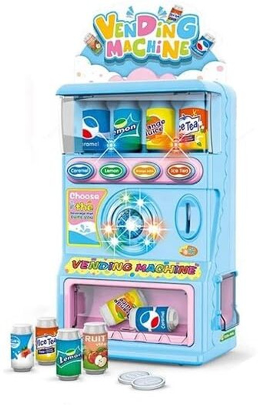 Pepstter Mini Vending Machine Toy Electronic Beverage Drink Machine Early Maces & Swords(Multicolor)