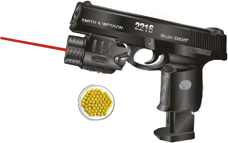 Cambly Laser Toy Mauser 2216 Gun with Red Laser and 6mm BB Bullets |PUBG, Army Gun| Guns & Darts(Black)