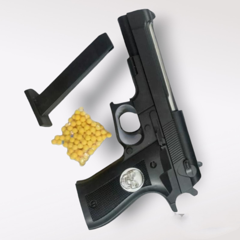 SHIVRAJ Power dingfing plastic toy gun with high firing range Guns & Darts(Black, Multicolor)