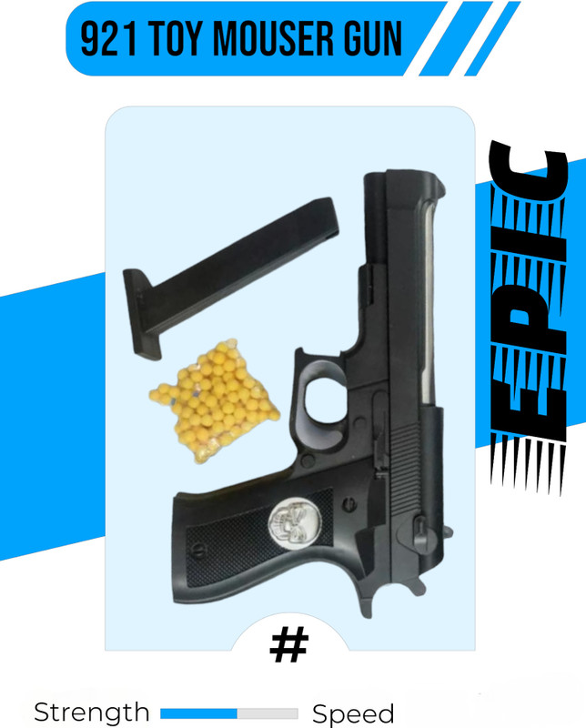 SHIVRAJ Real action toy gun with bullets. Action full entertainment toy gun Guns & Darts(Black)