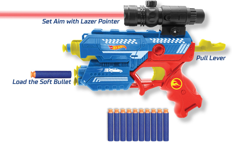 Kriiddaank HW Thunder Storm, Strike Blaster - Multi-Mode Shooting System, High-Velocity, Guns & Darts(Multicolor)