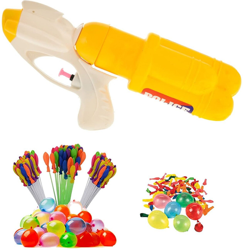 Brown Leaf (1 Umbrella Pichkari + 6 Magic Balloon + 100 Water Balloon)Kids Holi Combo Water Gun(Multicolor)