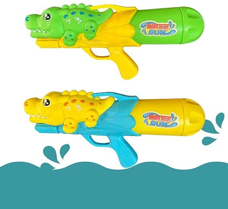FLICK IN Crocodile Theme Holi Water Gun for Boys and Girl for Pool Party, Holi(Pack of 1) Water Gun(Multicolor)