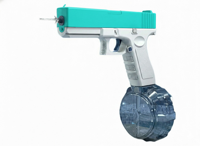 techtree Automatic Electric Water Gun for Kids – High Capacity Summer Fun Blaster Water Gun(White, Green)