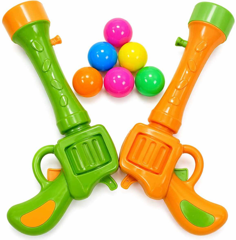 Liztora Soft Ball Shooter Toy Gun Set for Kids – Colorful Shooting Guns & Balls Guns & Darts(Multicolor)