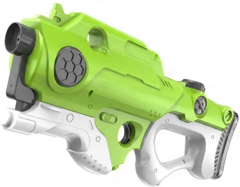 techtree Green and White Water Gun Blaster Pichkari with Black Circular Nozzle Water Gun(Multicolor)