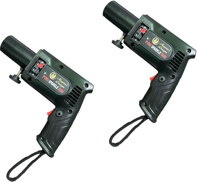 magan's design Fibre Sparkler Gun Pyro Wedding Cold Pyro Gun Sparkular Gun Motion Controller Diwali Gun(Black)