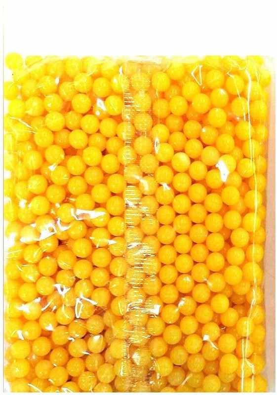 IndusBay 6 MM Plastic BB Bullets 5000 Pieces - For Toy Guns Darts & Plastic Bullets(Yellow)
