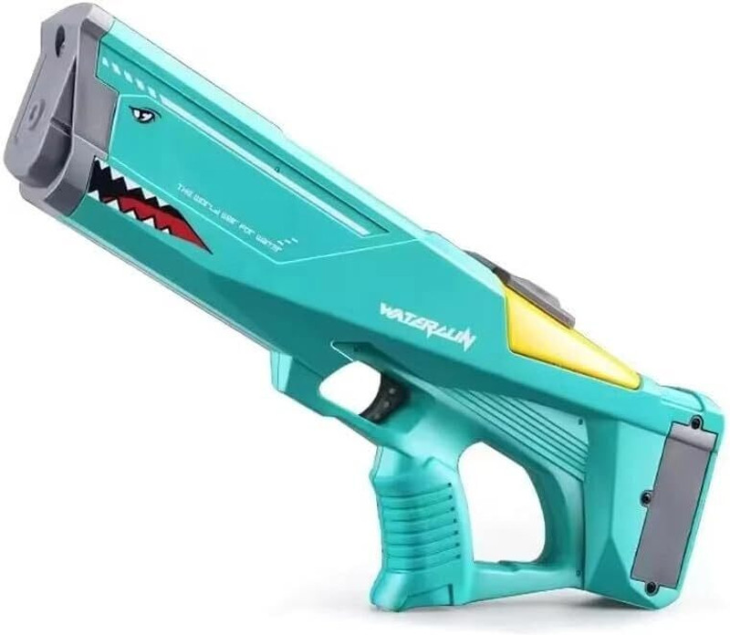 BeFunky Large Electric Water Gun Shark Squirt Pichkari Gun Water Blaster Toy 32Ft Spray Water Gun(Blue)