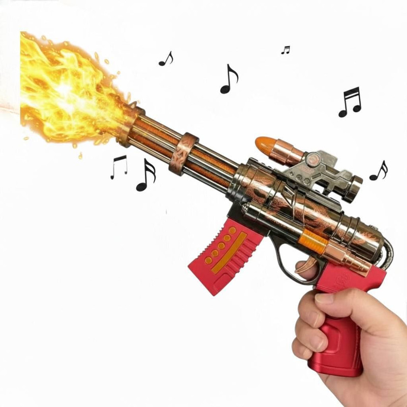 Xcillince Toys Musical Action Smoke Blaster Toy Gun with Light, Sound & Vibration Function Guns & Darts(Multicolor)